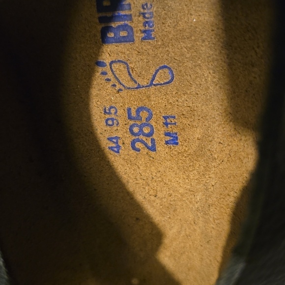 Birkenstock Milano Leather Sandals, Navy With White Buckles, Size 11M, $180.00US - Picture 13 of 16